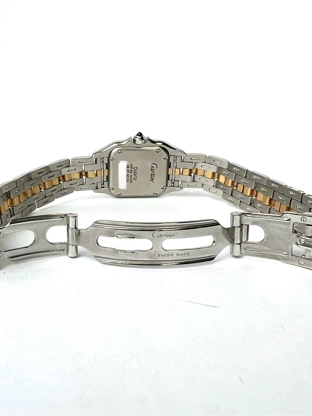 CARTIER PANTHERE Quartz 23mm 1 Row Gold 0.86TCW DIAMOND Watch Cream Dial - Picture 6 of 7